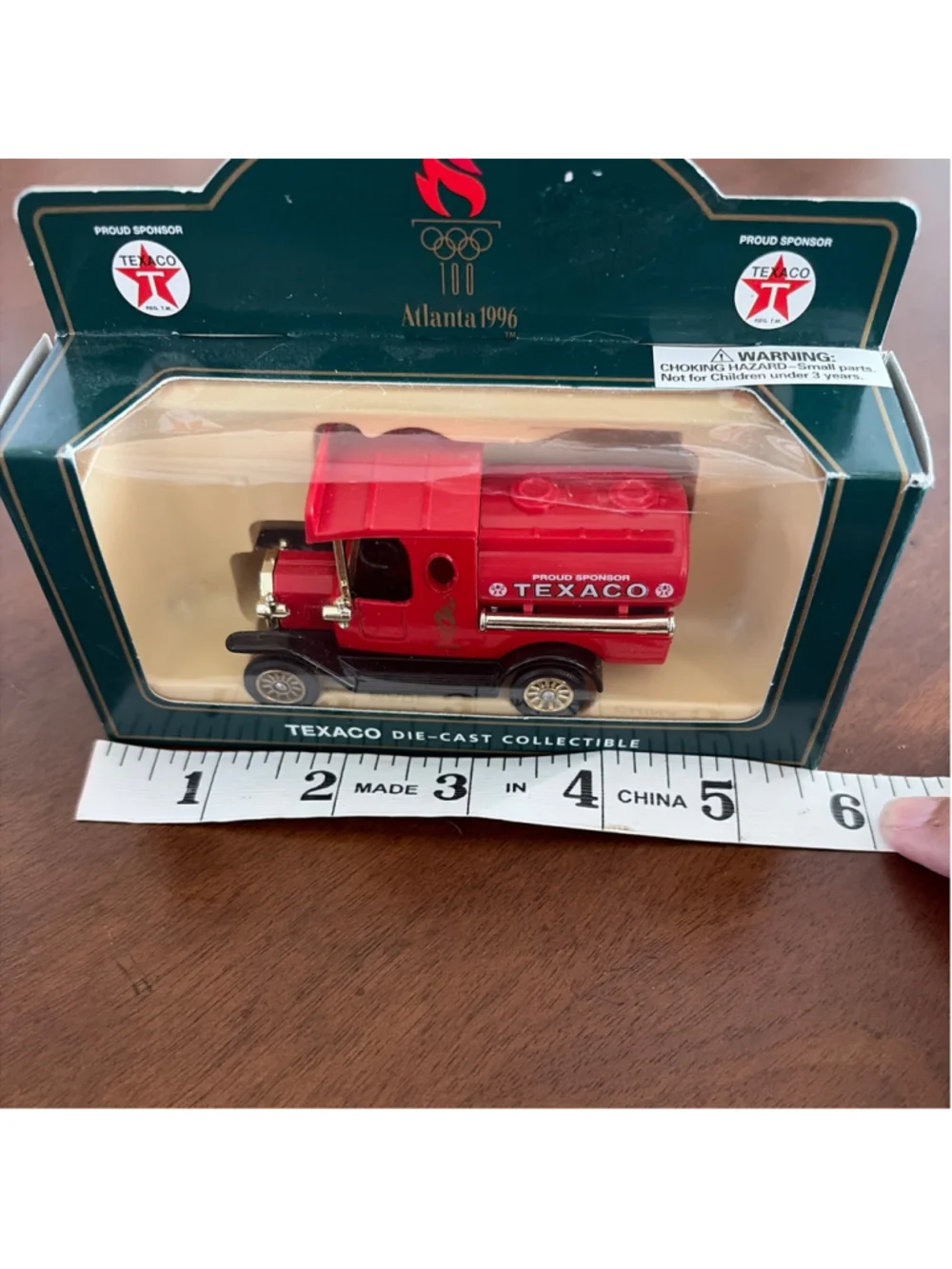 VTG Lledo Die-Cast Texaco Atlanta 1996 Olympic Tanker Truck One Size Red Black